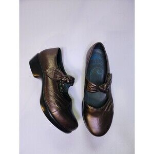 Dansko Clogs Womens 40 Bronze Ainsley Mary Jane Shoe With Strap Casual Comfort